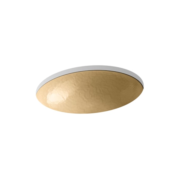 Kohler Whist Glass Undermount Bathroom Sink In Opaque Sandalwood 2741-G7-B11 - main